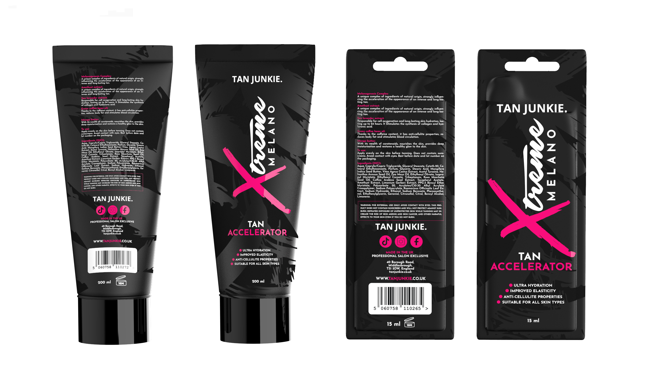 Tan Junkie Xtreme Melano Tan Accelerator