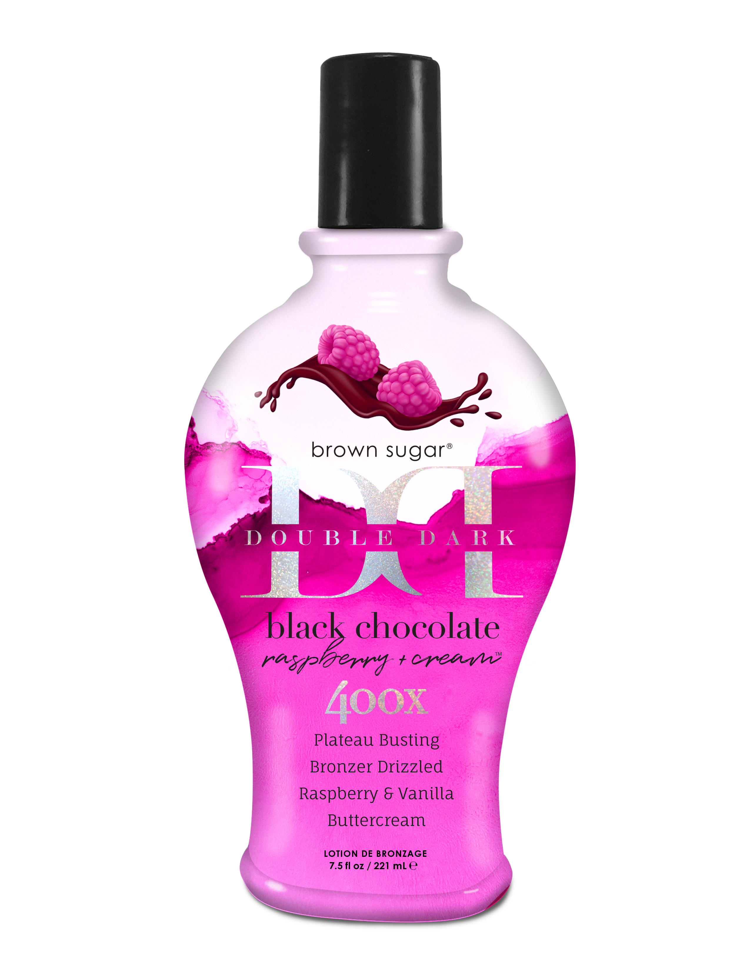 Tan Incorporated Double Dark Black Chocolate Raspberry Cream