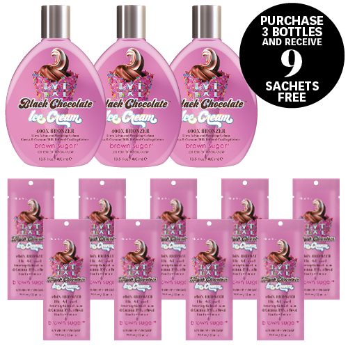 Tan Incorporated Double Dark Black Chocolate Ice Cream Deal