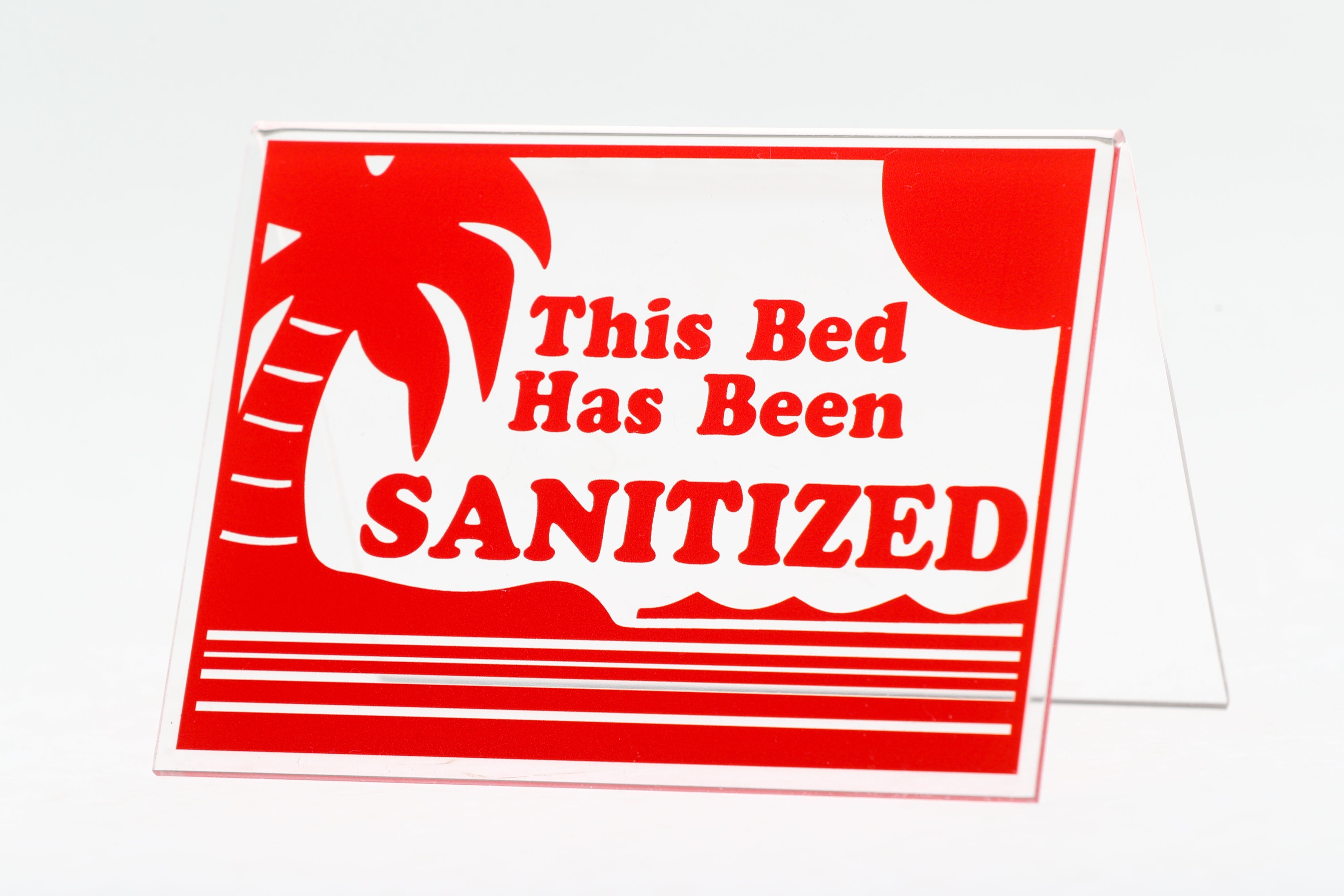 Acrylic Sanitized Signs