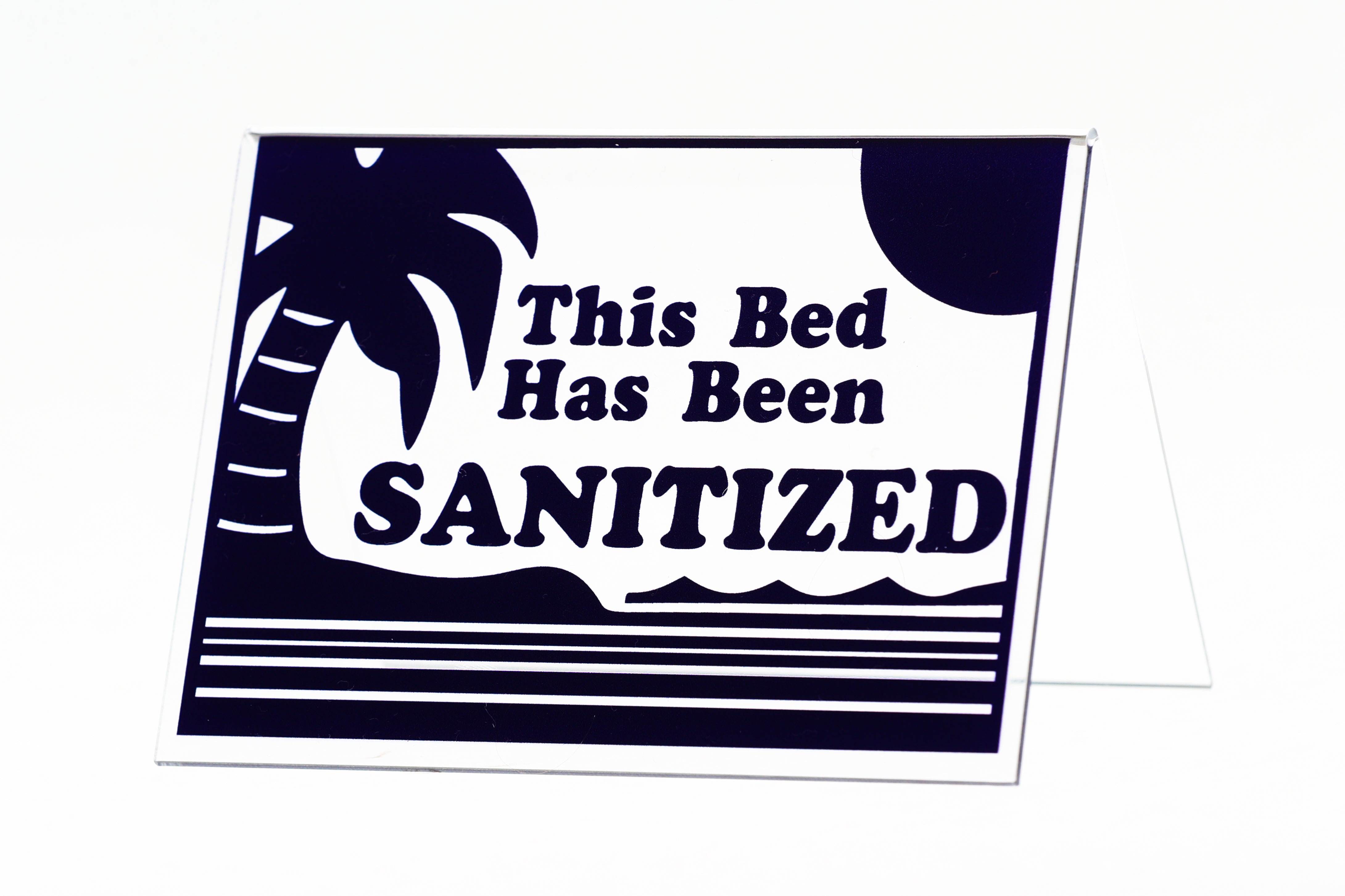 Acrylic Sanitized Signs