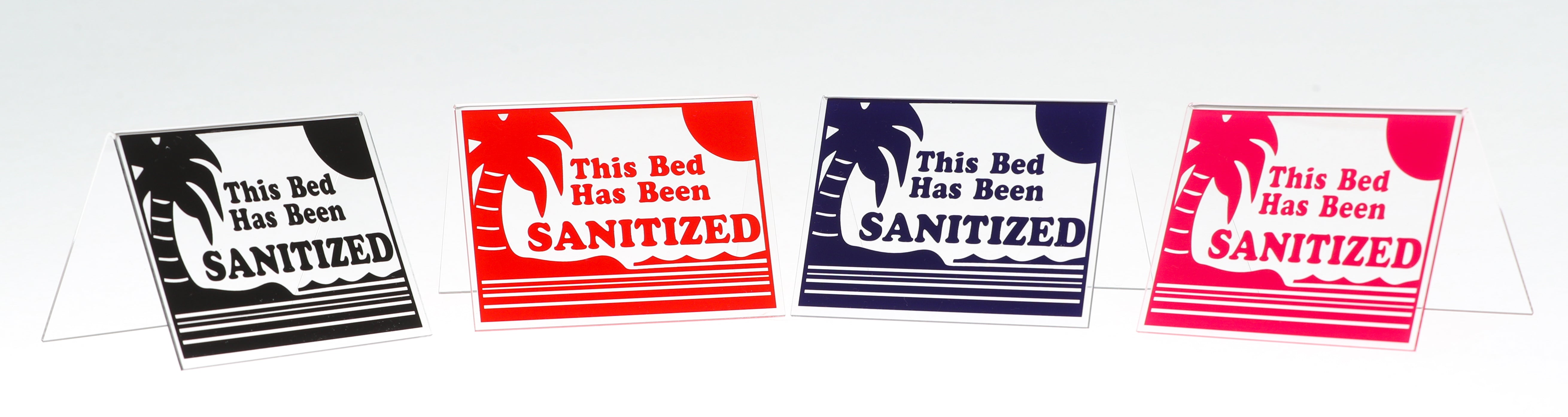 Acrylic Sanitized Signs