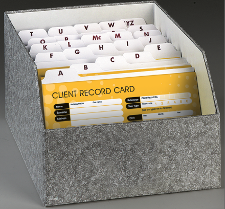Client Record Card Box