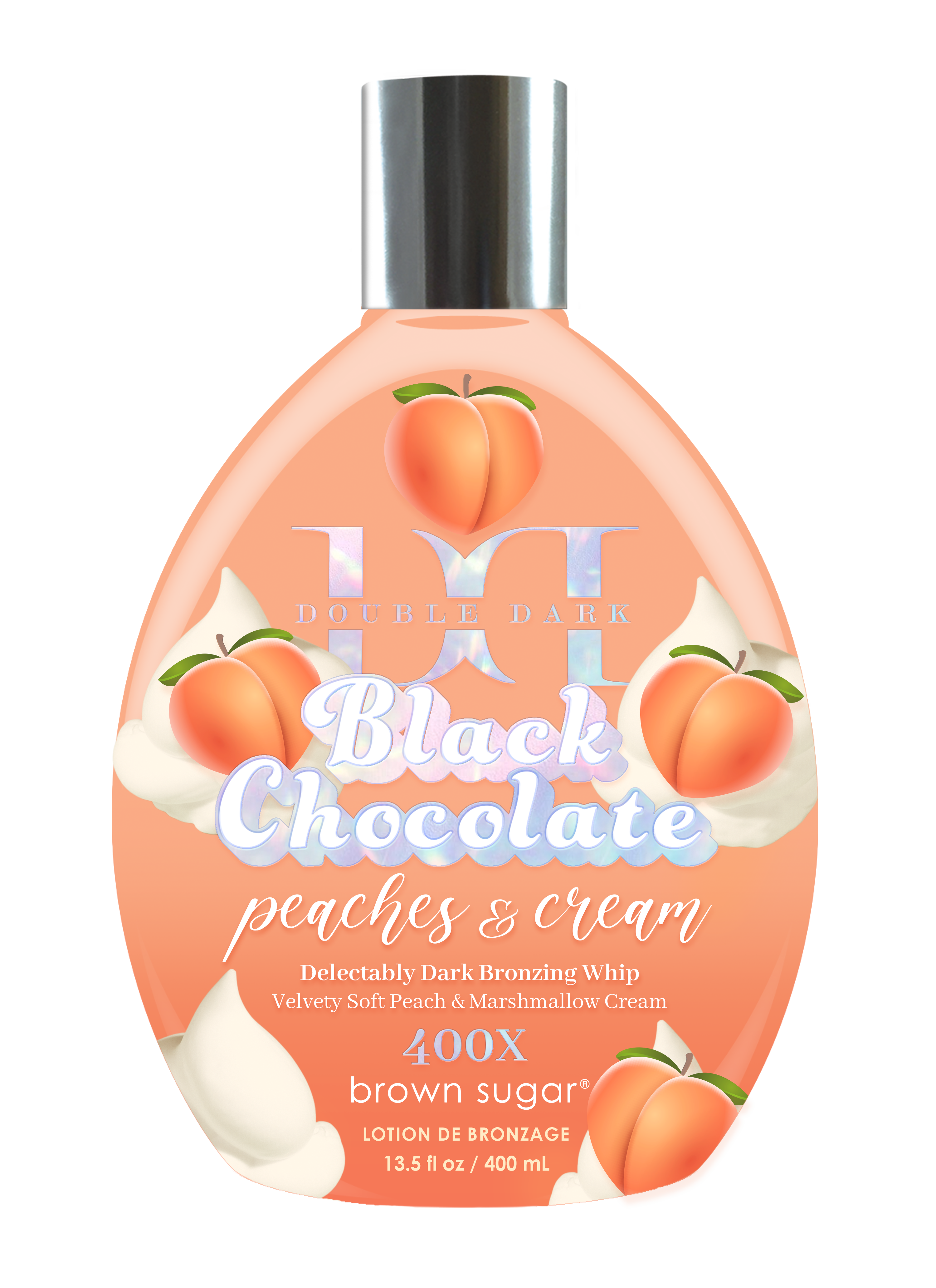 Tan Incorporated Double Dark Black Chocolate Peaches & Cream