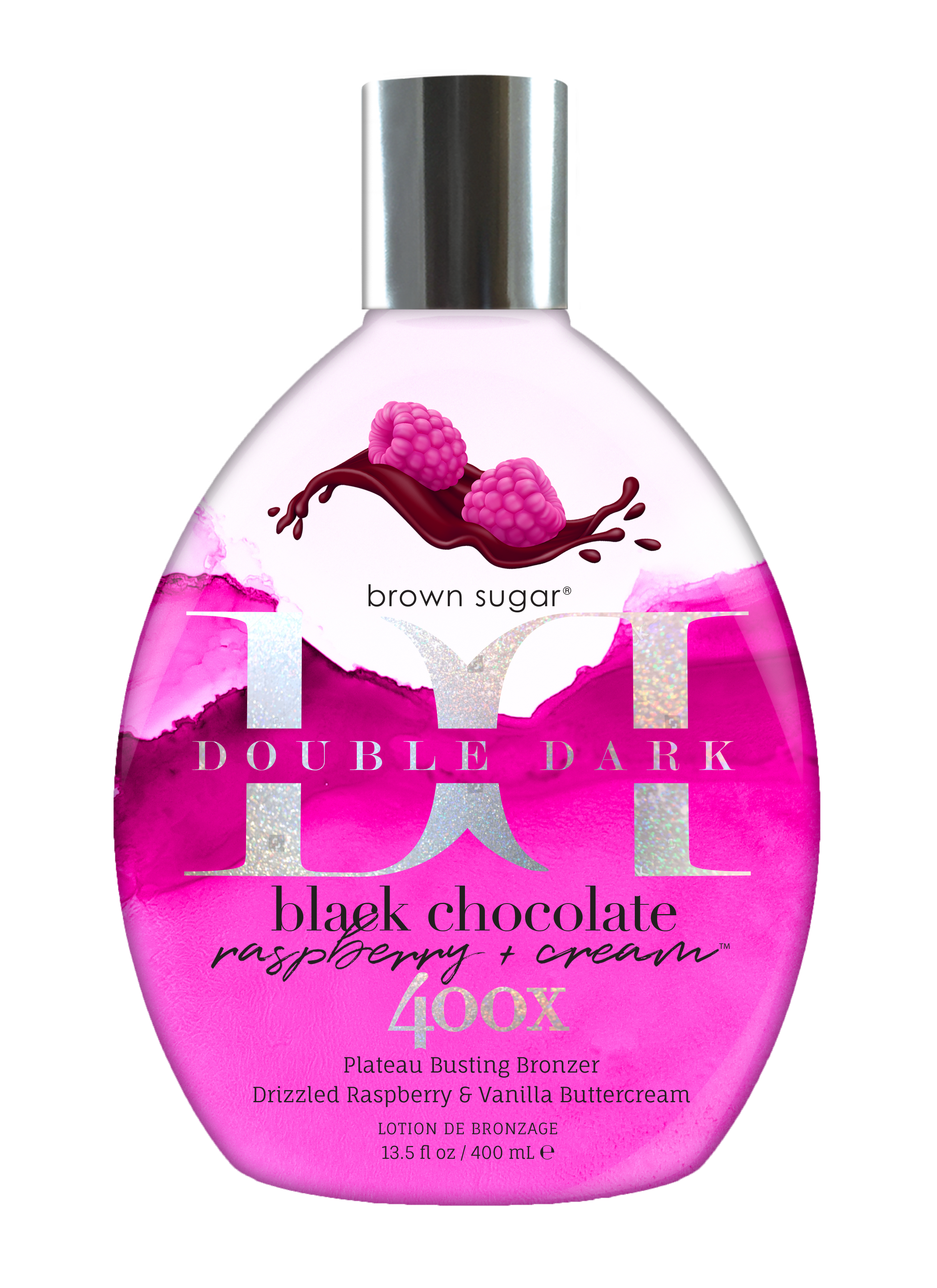 Tan Incorporated Double Dark Black Chocolate Raspberry Cream