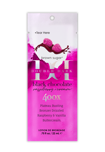 Tan Incorporated Double Dark Black Chocolate Raspberry Cream