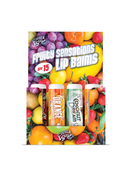 Fiesta Sun Fruity Lip Balms