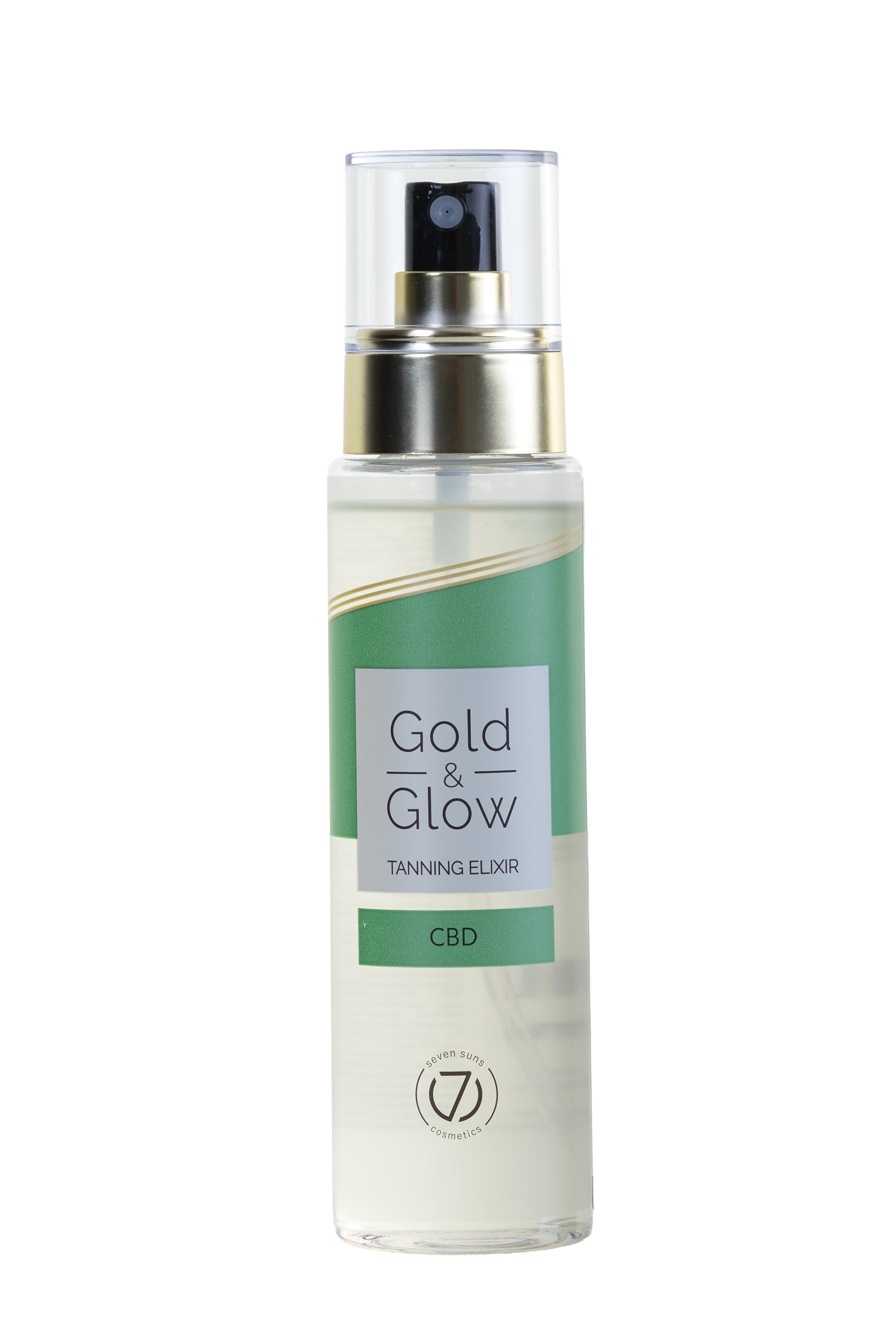 7Suns Gold &  Glow CBD Dry Tanning Oil